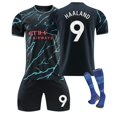 thumbnail image 1 of 2324 Manchester City 2 Away Football Jerseys Short Pantyhose Set New Season Short Pantyhose Adult Children's Size Set, 1 of 3