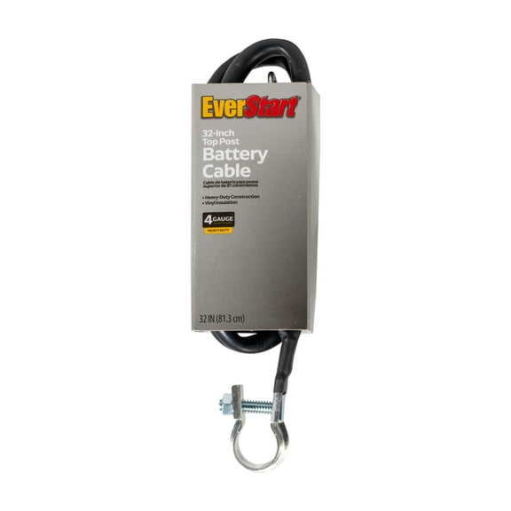 Everstart LF32-4L-77 4-Gauge Top Post Battery Cable, 32-Inches