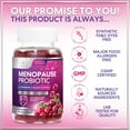 thumbnail image 4 of Menopause Supplements for Women Gummies - Black Cohosh, Cranberry, 3 Billion CFU Probiotics per Serving - Complete Menopause Relief for Hot Flashes, Night Sweats, Vaginal Health Support - 60 Gummies, 4 of 9