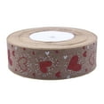 thumbnail image 1 of Cinta roja con purpurina para manualidades, cinta para envolver regalos ligera y elegante para tarjetas de felicitación, adornos de San Valentín, 1 of 9