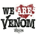 thumbnail image 2 of Men's Marvel Venom: Let There be Carnage We are Venom Heart  Graphic Tee White Large, 2 of 5