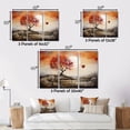 thumbnail image 4 of Designart Large Romantic Landscape framed wall Art, love Tree Landscape Melting Hearts , Romantic Landscape framed wall art decor, Multi-Color Traditional Gold framed wall art, Gold Frame, 4 of 5