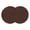 Brown, variant on Brown Pure Color Round 13 Inch Placemats Set of 2, Aesthetics Contemporary Luxury HeatResistant Non Slip Place Mats for Dining Table, Wipeable Braided Kitchen Table Mats for Housewarming