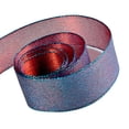 thumbnail image 1 of Papillon Ribbon & Bow R097045-38-COM4-50YD 1.5 in. 50 Yards Precious Frost Metallic Cross Weave Ribbon With Wire Edge- Royal & Red, 1 of 1