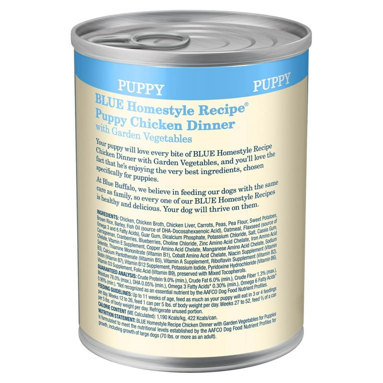 Blue Buffalo Homestyle Recipe Chicken Pate Wet Dog Food for