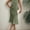 Green, variant on ZOELNIC Women's Ruched Bodycon Dress Summer Casual Sleeveless Elegant Club Evening Party Cocktail Midi Dresses, M
