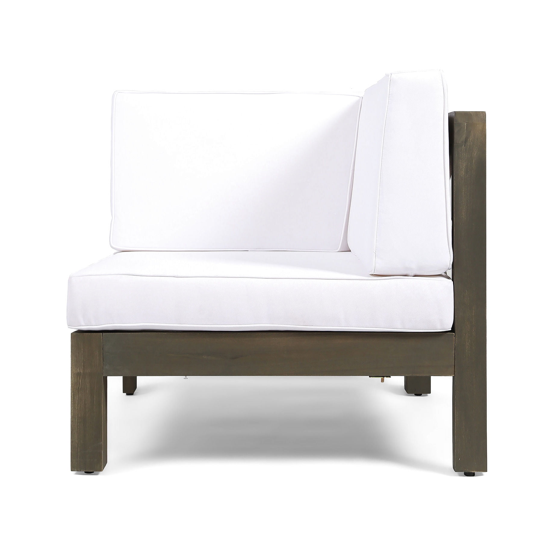 acacia wood arm chair with product