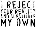 thumbnail image 3 of CafePress - I Reject Your Reality Ash Grey T Shirt - Light T-Shirt - CP, 3 of 4
