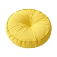 thumbnail image 3 of Lipstore Coussin de Sol Rond Coussin de Méditation Coussin d'Assise Polyvalent Coussin de Sol de Méditation pour s'Asseoir Balcon Intérieur Extérieur Jaune, 3 of 8