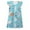 Blue, variant on Girls Kids Happy Easter Day Dress Bunny Print Small Flying Sleeve Night Children's Homewear Soft Summer Outfit for Toddler