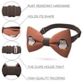 thumbnail image 2 of Brown Penguin Bow Tie Unisex Pattern Pre-Tied Shape, By Bow Tie House (Large, Brown Penguin), 2 of 6