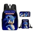 thumbnail image 1 of Sonic Primary School School Bag Three-piece Set Anime Cartoon Backpack Shoulder Bag Pencil Case High Quality Ultra-high Quality Advanced Customization, 1 of 5