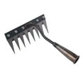 thumbnail image 3 of S SERENABLE Weeding Rake Garden Hand Rake for Tilling Soil Cultivating Vegetable Plowing 8 teeth, 3 of 9