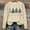 Khaki#3, variant on Titcea Christmas Sweatshirts for Women Long Sleeve Crew Neck Christmas Tree Print Shirts Loose Comfort Casual Tops, Gifts for Her