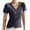 Dark Gray, variant on lmcalzta Womens T Shirt V Neck Summer Pajama Soft Comfy Underwear Lightweight Basic Tees Solid Blouses