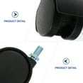 thumbnail image 4 of UPKOCH 8pcs Smooth Cabinet Pulley Black Replacement Caster Wheels for Office Use Furniture, 4 of 4