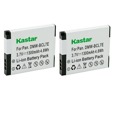 Kastar 2-Pack DMW-BCL7E Battery Replacement for Panasonic DMW-BCL7 DMW-BCL7E Battery  DMW-BTC11 Charger  Panasonic Lumix DMC-XS1  Lumix DMC-XS3 Camera