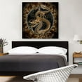 thumbnail image 2 of ARTCANVAS Asian Dragon Emblem Insignia Crest Canvas Art Print - Size: 36" x 36" (0.75" Deep), 2 of 9