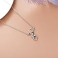 thumbnail image 3 of AOBOCO Stethoscope Necklace 925 Sterling Silver Stethoscope Pendant Necklaces with Birthstone Graduation Nurse Gift for Women, 3 of 10