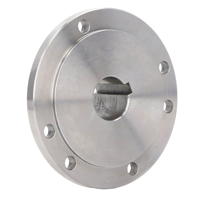 125mm Lathe Flange, 6 Holes Flange Coupling Connector Chuck Flange Rigid Guide Model Coupler Accessory with Threaded Hole for K11-125 K12-125 K72-125 Furniture Shelving Decoration