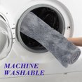 thumbnail image 3 of Bath Mats 5 Set, Bathroom Rugs for 5 Pcs Toilet Mats Universal Soft Water Absorption, Shower Mat Non Slip Thick Machine Washable Easy To Dry Dark, 3 of 8