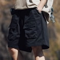 thumbnail image 3 of Cargo Pants for Men,Male Summer Slightly Cargo Shorts Cool Outdoor Quarter Pants,Cargo Shorts for Men,Mens Shorts Casual(Color:Black,Size:L), 3 of 6