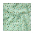 thumbnail image 1 of Nursery Decorative Satin Napkins Set of 4, Autumn Season Foliage Background Hipster Foxes with Glasses Design, Square Fabric Party & Dinner Napkin, 12", Pale Green Orange, by Ambesonne, 1 of 2
