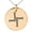 Rose, variant on Stainless Steel Celtic Saint Brigid Cross Engraved Small Medallion Circle Charm Pendant Necklace