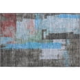 thumbnail image 2 of Addison Rugs Mayfield Premium Machine Washable Transitional Blocks Sky Rectangle Rug, 1'8" x 2'6", 2 of 6