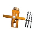 thumbnail image 2 of Herramienta para posicionar puertas de gabinetes, fácil instalación, plantilla ajustable para herrajes de gabinetes con 3 brocas, plantilla de montaje Naranja, 2 of 8