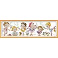 thumbnail image 1 of 14CT estampado punto de cruz dibujos animados DIY tela hecha a mano arte costura hogar regalo, 1 of 8