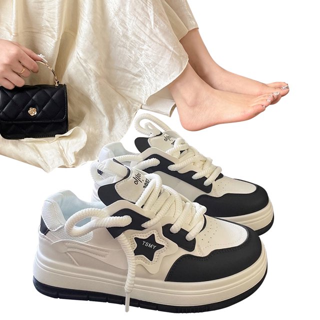 Zapatos Skate Y2K Plataforma Star Walking para Trotar