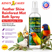 Kings Cages Rainforest Mist Feather Shine Bath Spray For All Birds 8oz