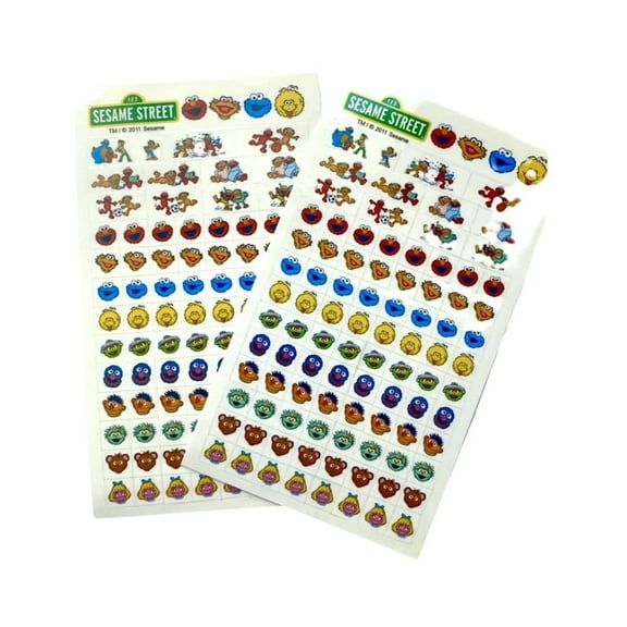 2pk Sesame Street Character mini stickers ( 168 stickers Total)