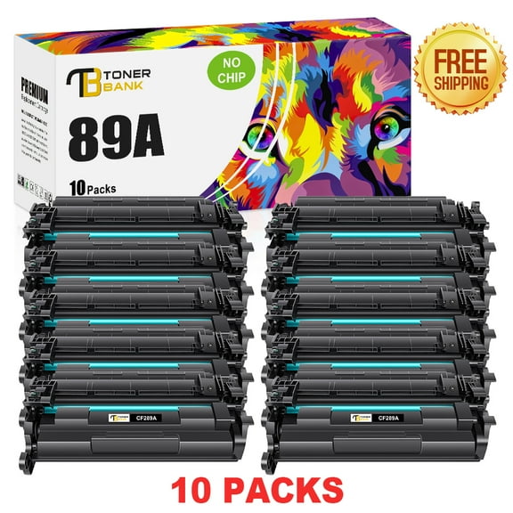 Toner Bank Compatible Toner Cartridge Replacement for HP 89A CF289A High Yield (Black, 10-Pack)