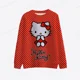 thumbnail image 5 of Sudadera con cuello redondo y manga larga con estampado de Hello Kitty para mujer, ropa de otoño, estilo informal, con dibujos animados, estilo japonés, 5 of 5