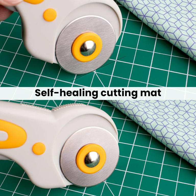 WA Portman 12x18-inch Cutting Mat Sewing Ruler and Rotary Cutter Set 