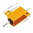thumbnail image 3 of 25W 120 Ohm Aluminium Housing Chassis Mount Wirewound Power Resistors Gold 2pcs, 3 of 4