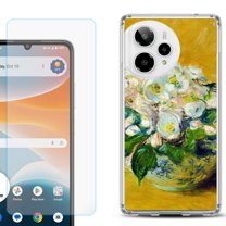 Phone Case for Cricket Icon Pro 2026, with Screen Protector, by OneToughShield - Roses