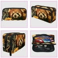 thumbnail image 3 of PhooArto Pencil Case, Cute Red Panda Sunflowers Large Capacity Pencil Pouch Stationery Pen Bag, 3 of 7
