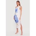 thumbnail image 2 of Women's Floral Mesh Sleeveless One Shoulder Dress, 2 of 3
