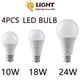 thumbnail image 2 of Lámpara led para adorno del hogar, luz diurna blanca fría, A60, A80, 4 piezas, E14, E27, B22, AC120V/AC220V, potencia de 8-24W, 2 of 4