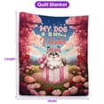 thumbnail image 5 of My Cat is My Valentine Cute Siamese in Gift Box Quilt Blanket Cat Lover Kitten Owner Gifts Cozy Comforter Throw Blanket - 3006, 5 of 5
