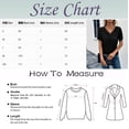 thumbnail image 3 of Adeawade T Shirts For Women V Neck Button Down Tee Solid Color Short Sleeved Tops Cute Clothing Dark Gray S, 3 of 4