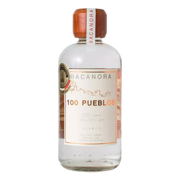 100 Pueblos Bacanora 500 ml. 100 Pueblos Agave Prohibido Brands .