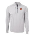 thumbnail image 2 of Men's Cutter & Buck Heather Gray Cincinnati Bengals Big & Tall Adapt Eco Raglan Quarter-Zip Jacket, 2 of 3