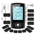 thumbnail image 2 of Electroestimulador  muscular digital portátil recargable 2 canales 36 modos 8 almohadillas Malubero, NEGRO, 2 of 5