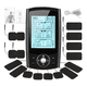 thumbnail image 2 of Electroestimulador  muscular digital portátil recargable 2 canales 36 modos 8 almohadillas Malubero, NEGRO, 2 of 5