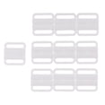 thumbnail image 7 of 10 Sets Bra Clip Clickers Front Closure Buckle CLIPS - White, 33 x 32mm, 7 of 7