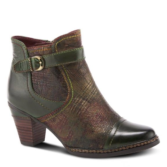 L'Artiste Captivate Hand-Painted Leather Ankle Bootie